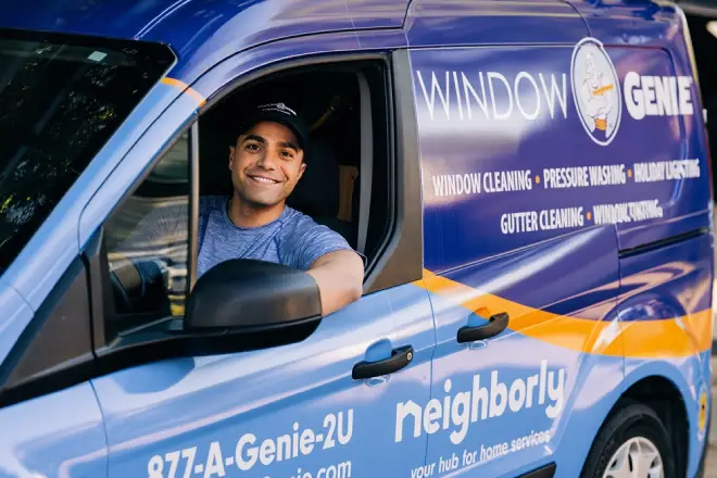 Window Genie service professional.