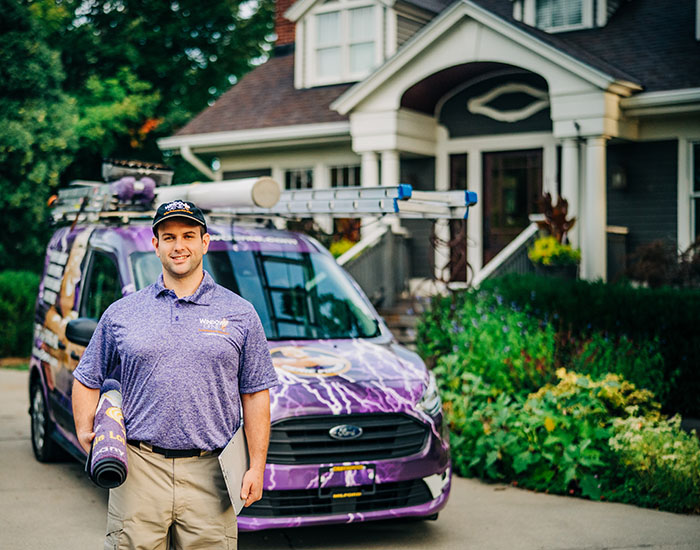 Window Genie tech arriving to provide window cleaning services